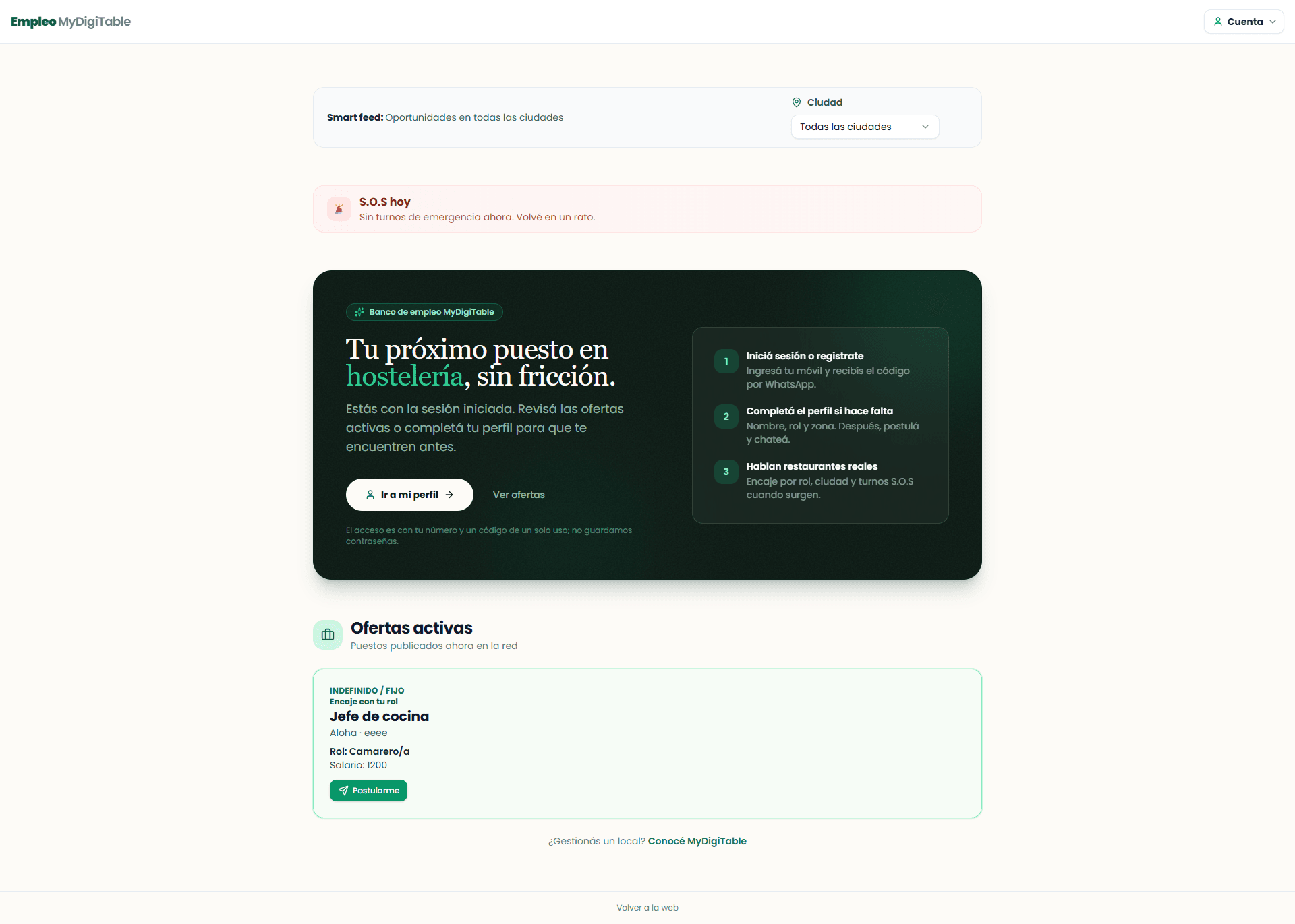 Refuerza — banco de empleo de hostelería